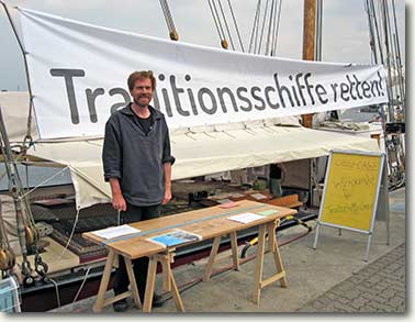 (Hansesail Lovis Skipper York Haase trommelt für Erhalt der Traditionsschiffe)